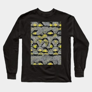 African Print Pattern Long Sleeve T-Shirt